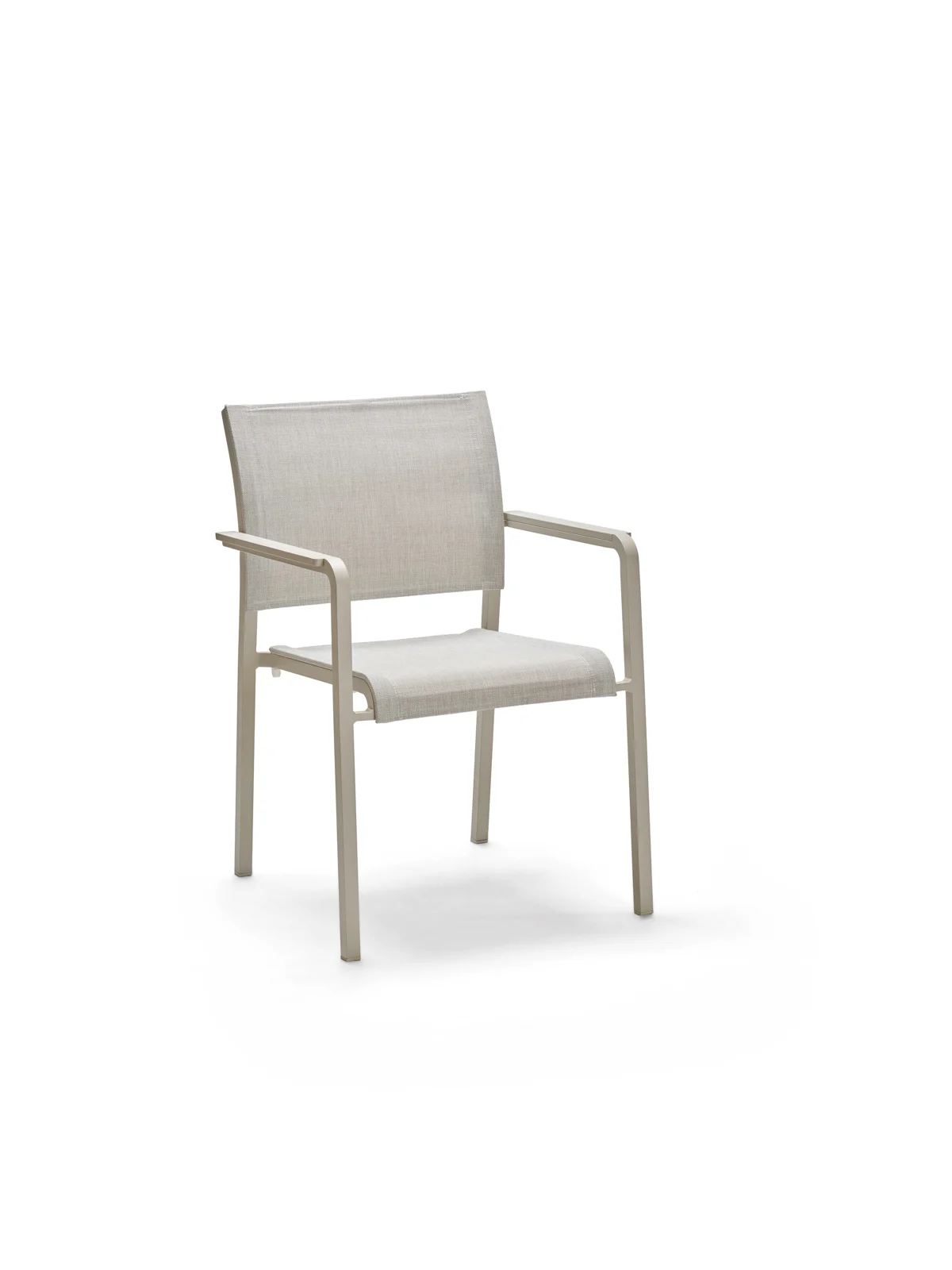 Stern Tilo Stapelsessel Aluminium/greige
