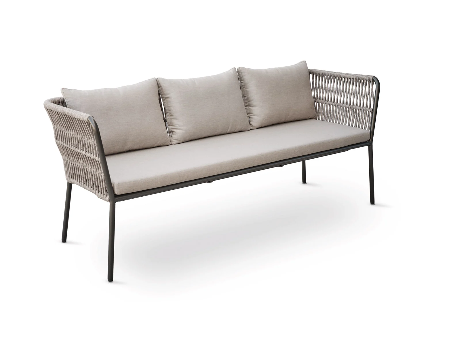 Stern Marla Dining Bank Aluminium/Polyacryl inkl. Kissenset