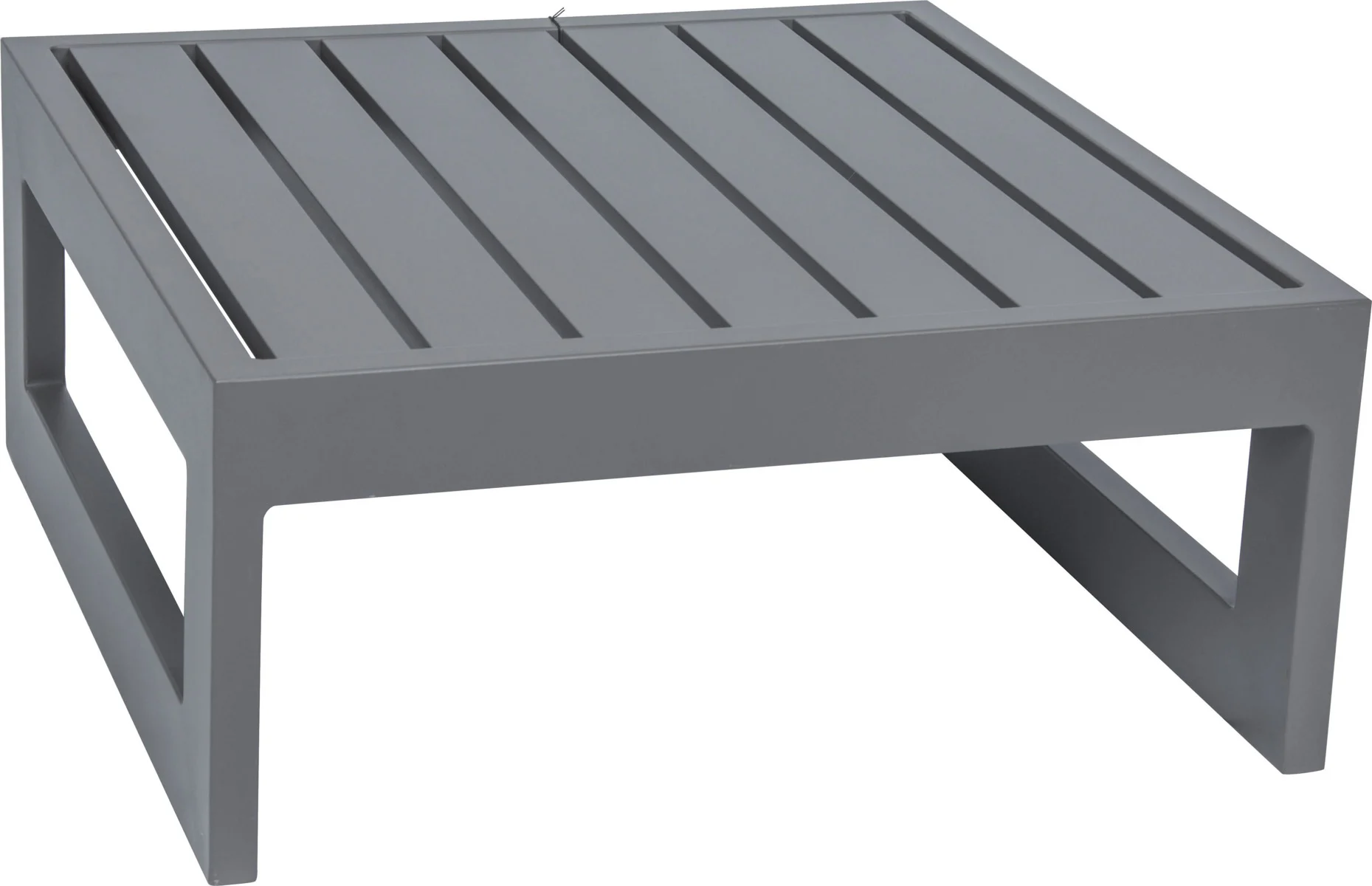 Stern Holly Beistelltisch/Hocker Aluminium mit Aluminiumleisten 72x72 cm