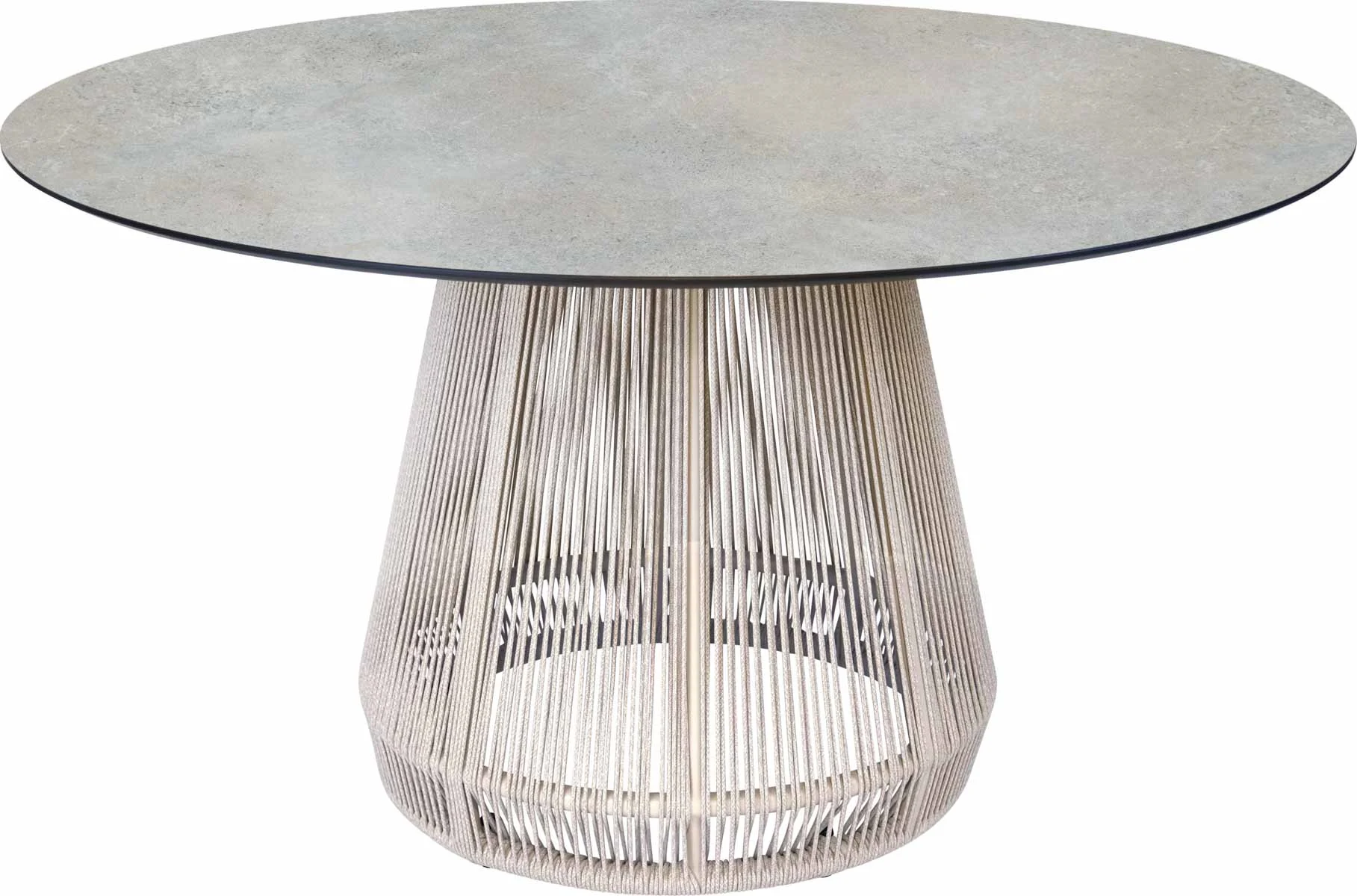 Stern Rhoda Tisch Ø 134 cm Aluminium/greige