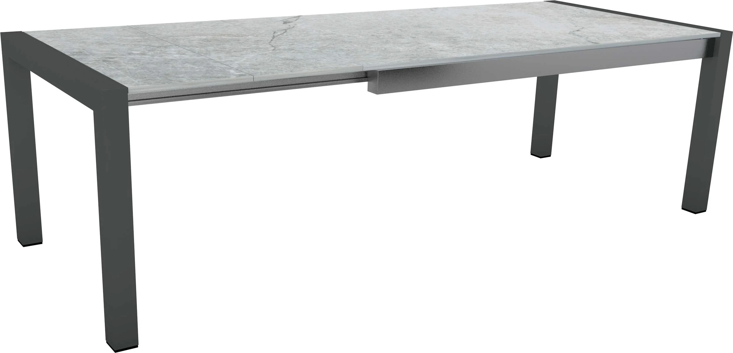 Stern Standard Ausziehtisch 174/234x90 cm Aluminium/Dekton