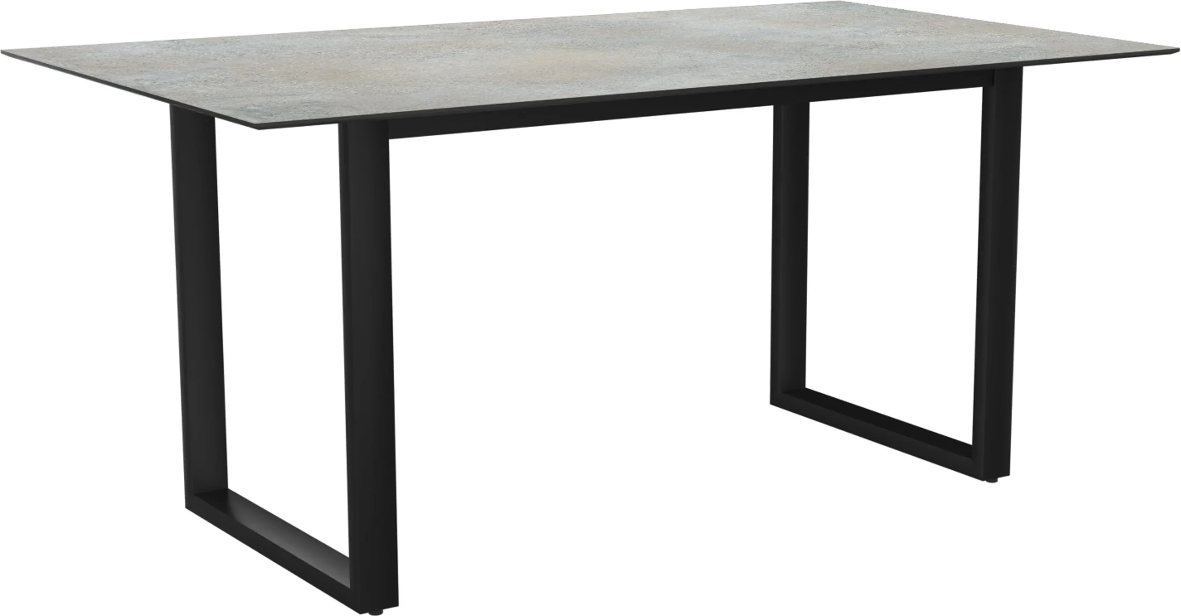 Stern Kufentisch Aluminium/Silverstar