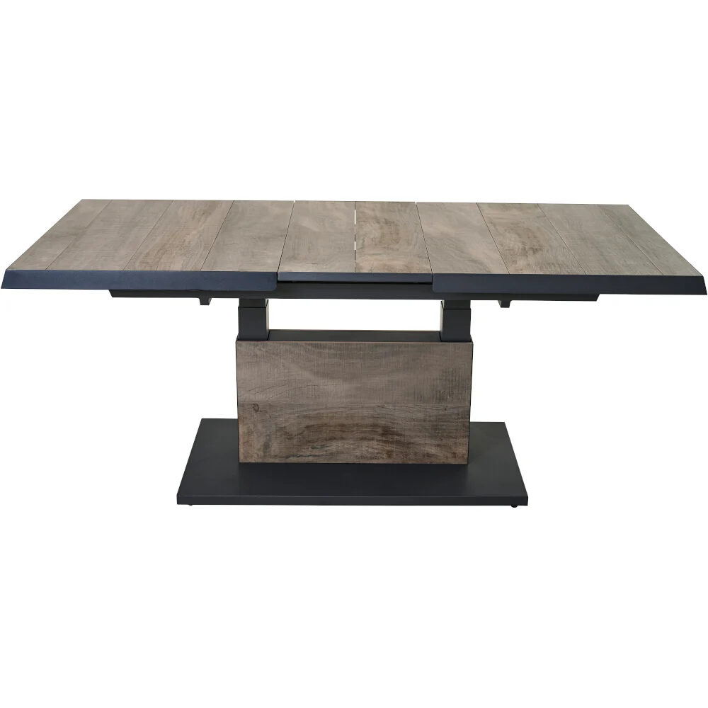 Siena Garden Talina Lift-Ausziehtisch 140/180x90 Washed-grey