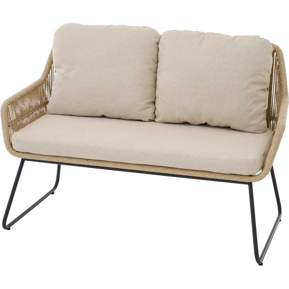 Siena Garden Kansas 2er Diningbank Taupe