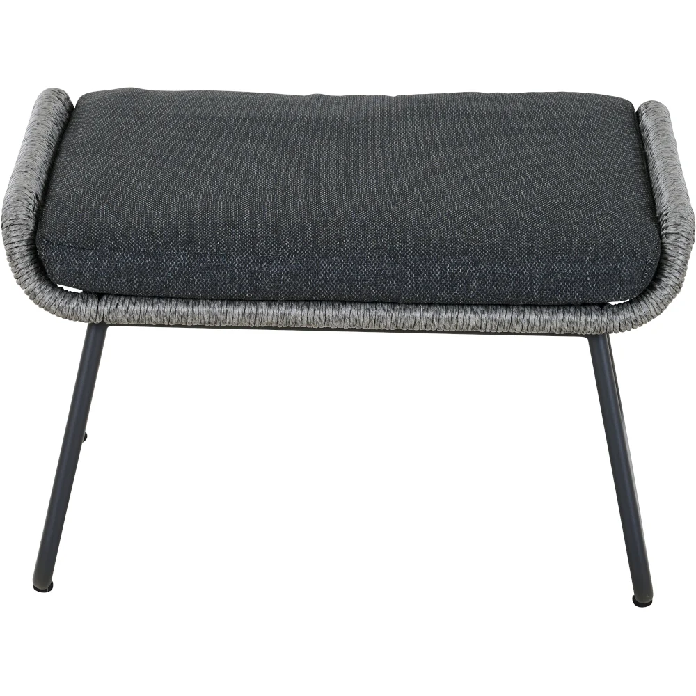 Siena Garden Kansas Loungehocker grau