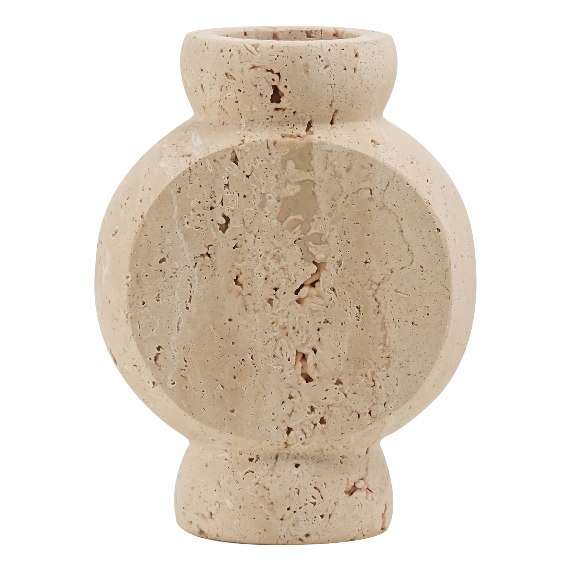Vase Circle Travertin - Mr. Stoned