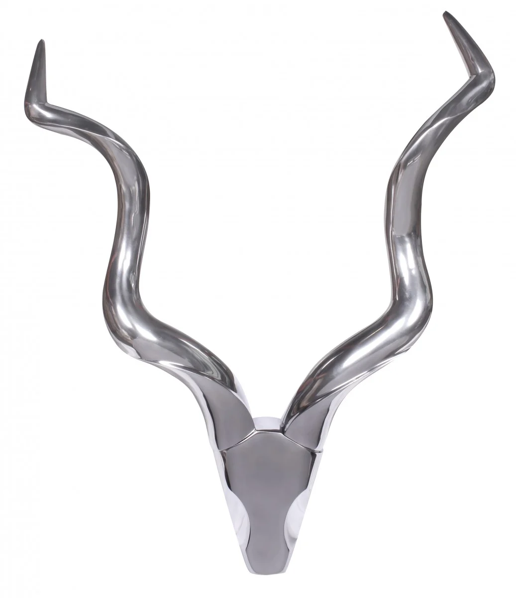 Wanddekoration Geweih Deer L 80 cm Aluminium silbern - Fun Moebel