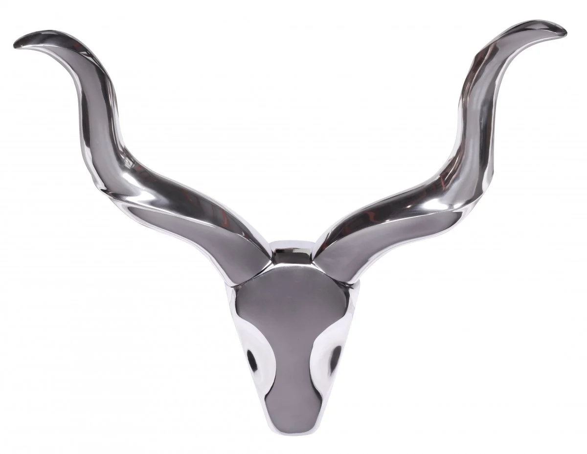 Wanddekoration Geweih Deer S 55 cm Aluminium silbern - Fun Moebel