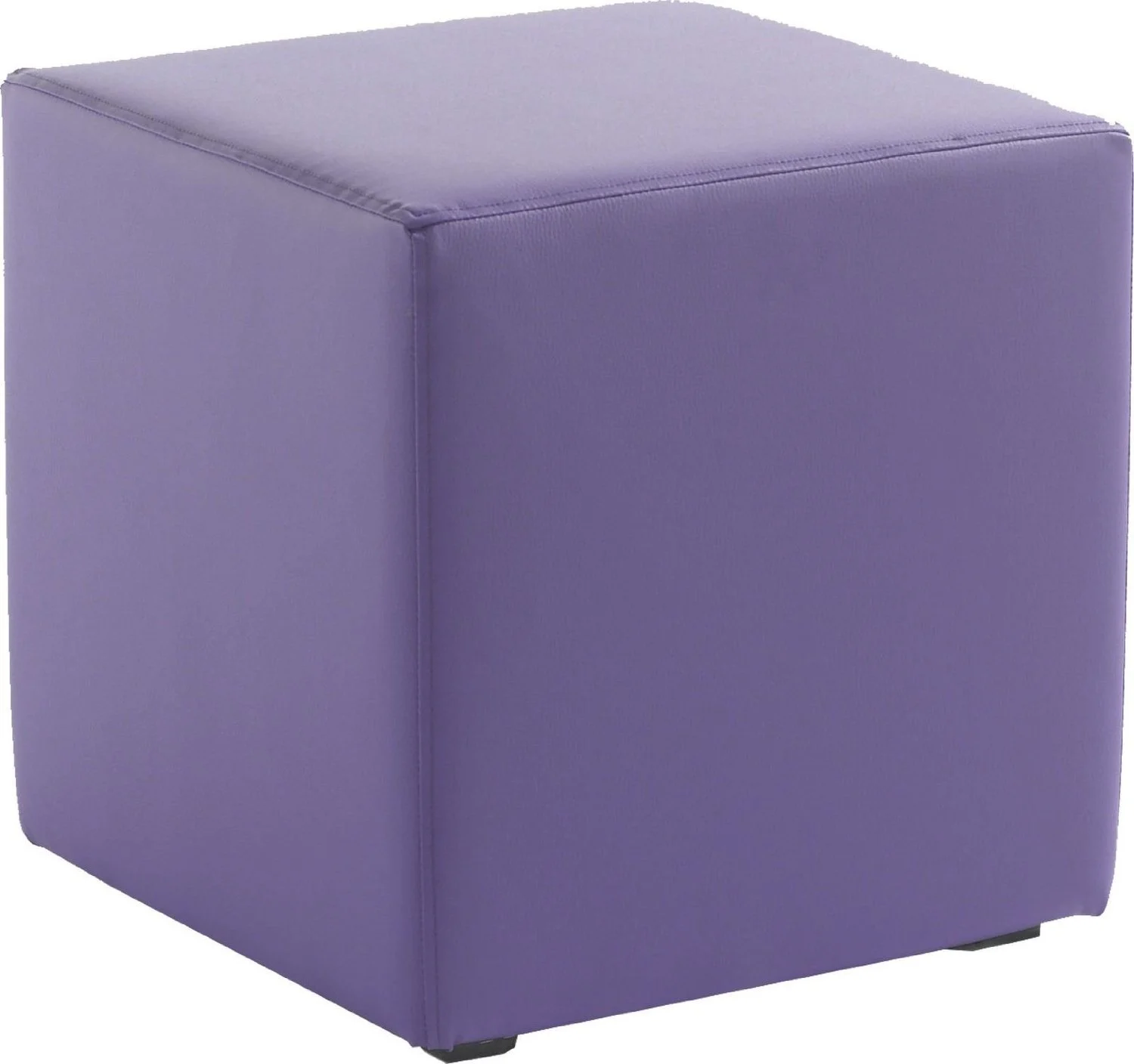 Sitzwürfel Sitzhocker Schminkhocker Hocker Kunstleder Violet 45x42x42cm - Fun Moebel