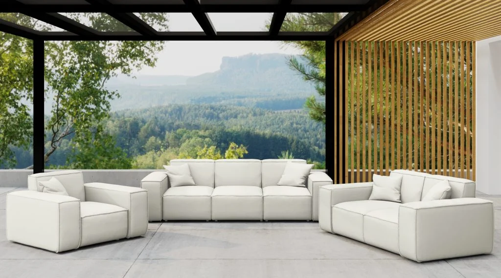 Gartenmöbel-Set 3 2 1 für Garten, Terrasse, Gartenmöbel, MALIBU Lounge-Set, gemütlich und komfortabel