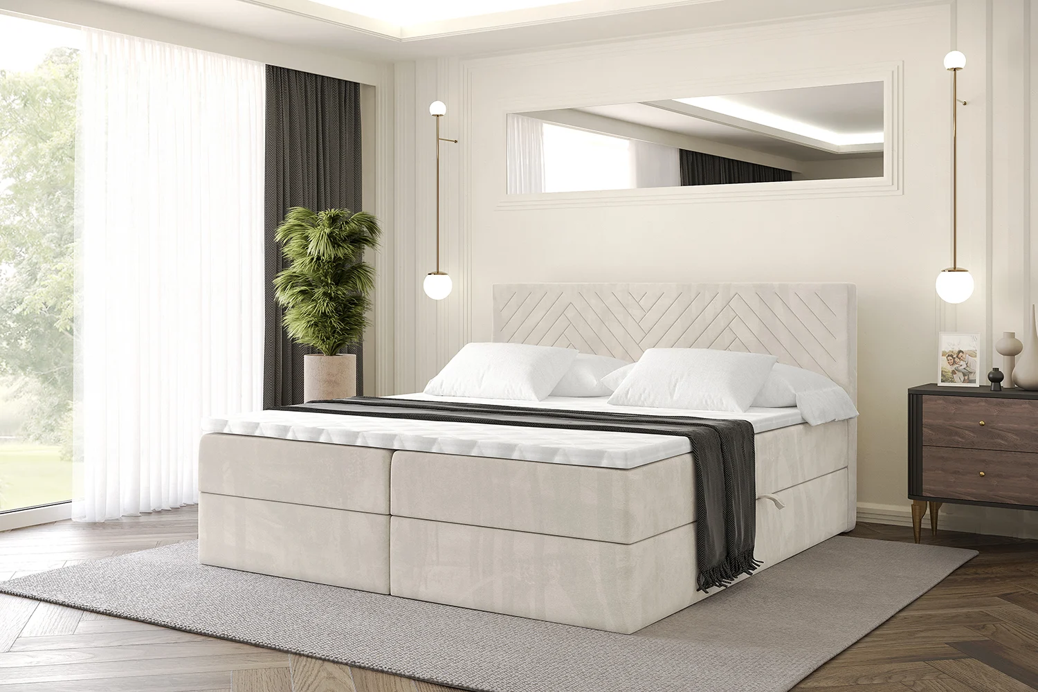 Boxbett VEXA Beige - Casablanca 2301 120x200 cm
