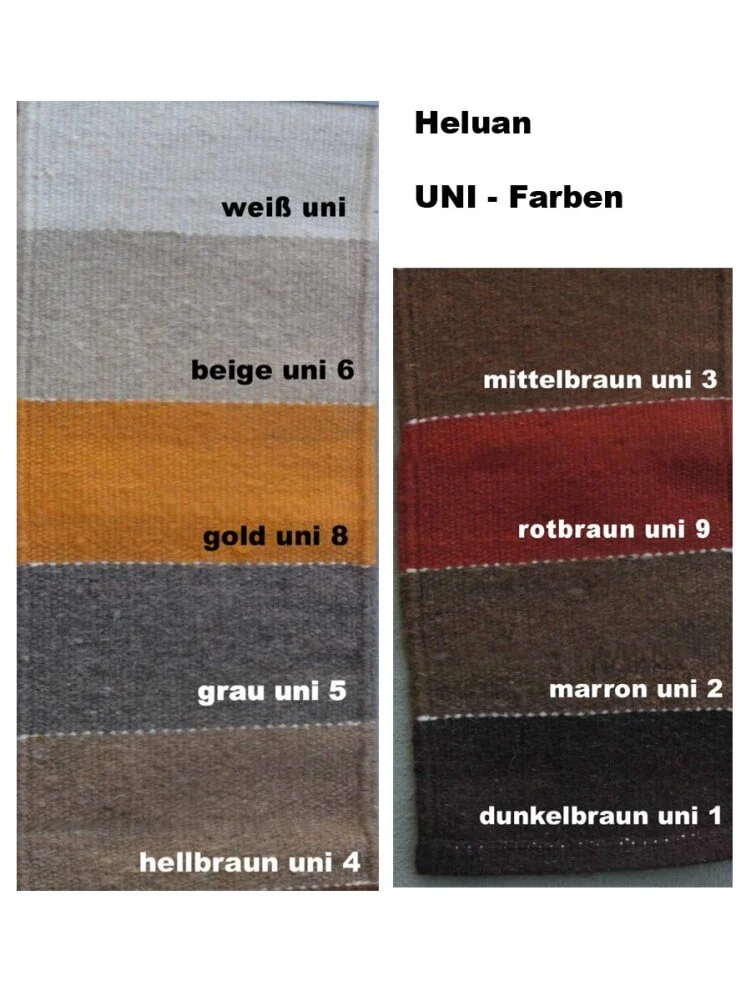 Heluan UNI Handwebteppich (einfarbig) - Fuggerhaus