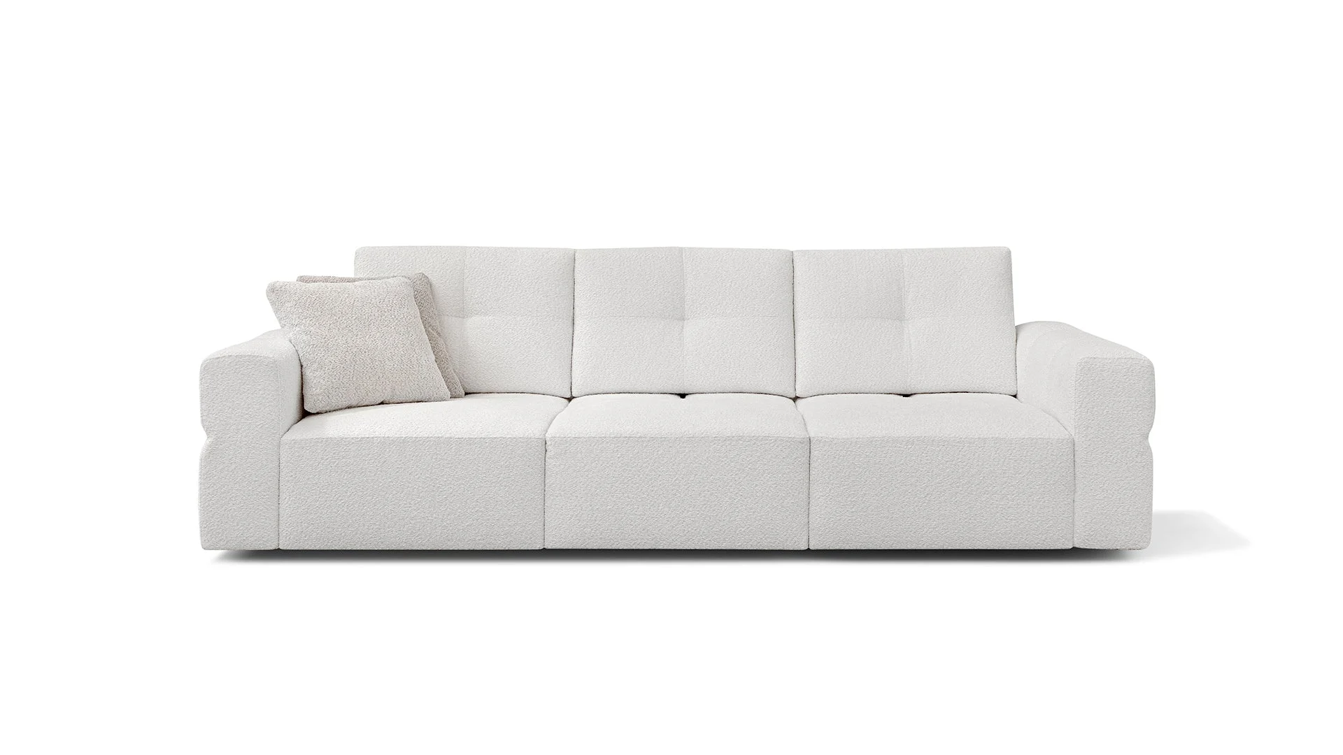 Akira modulares sofa mit verschiebbarer rückenlehne, 266 cm - Musa Home Design