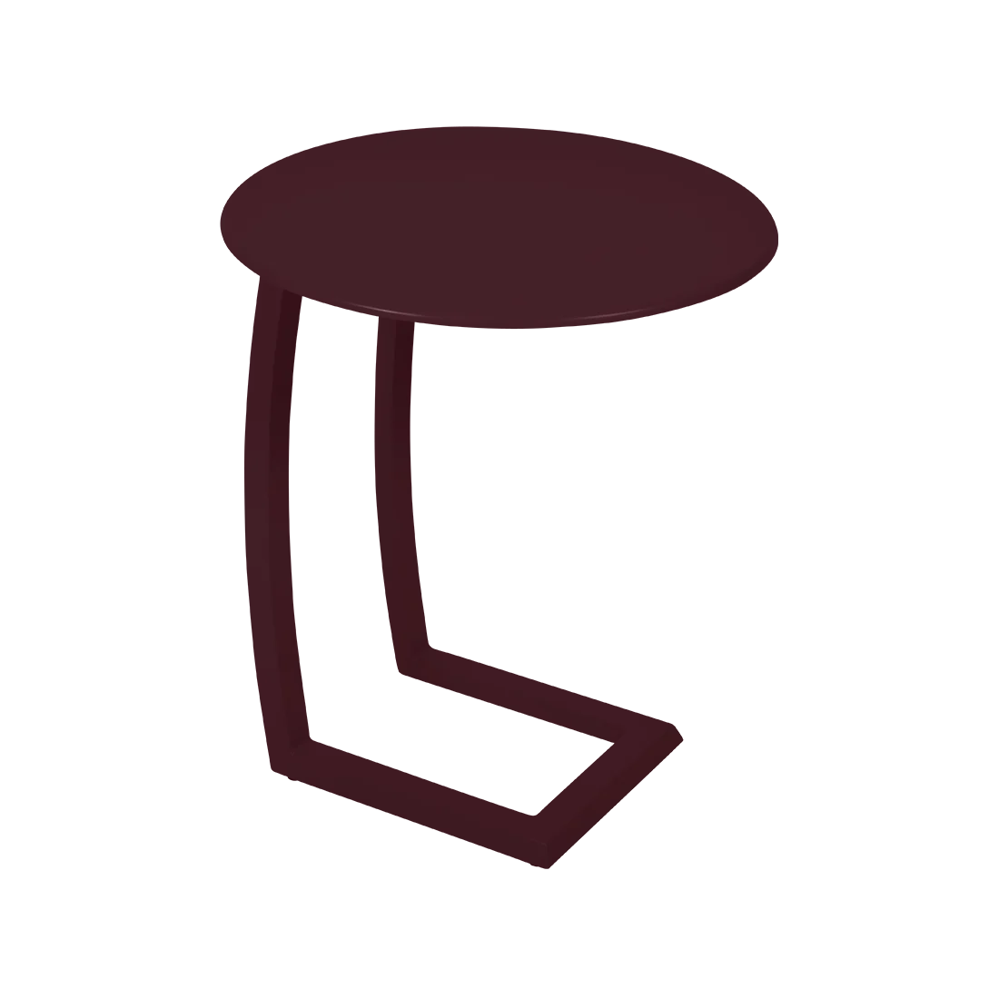 Fermob ALIZE Beistelltisch Alumnium Ø 48 CM - Schwarzkirsche