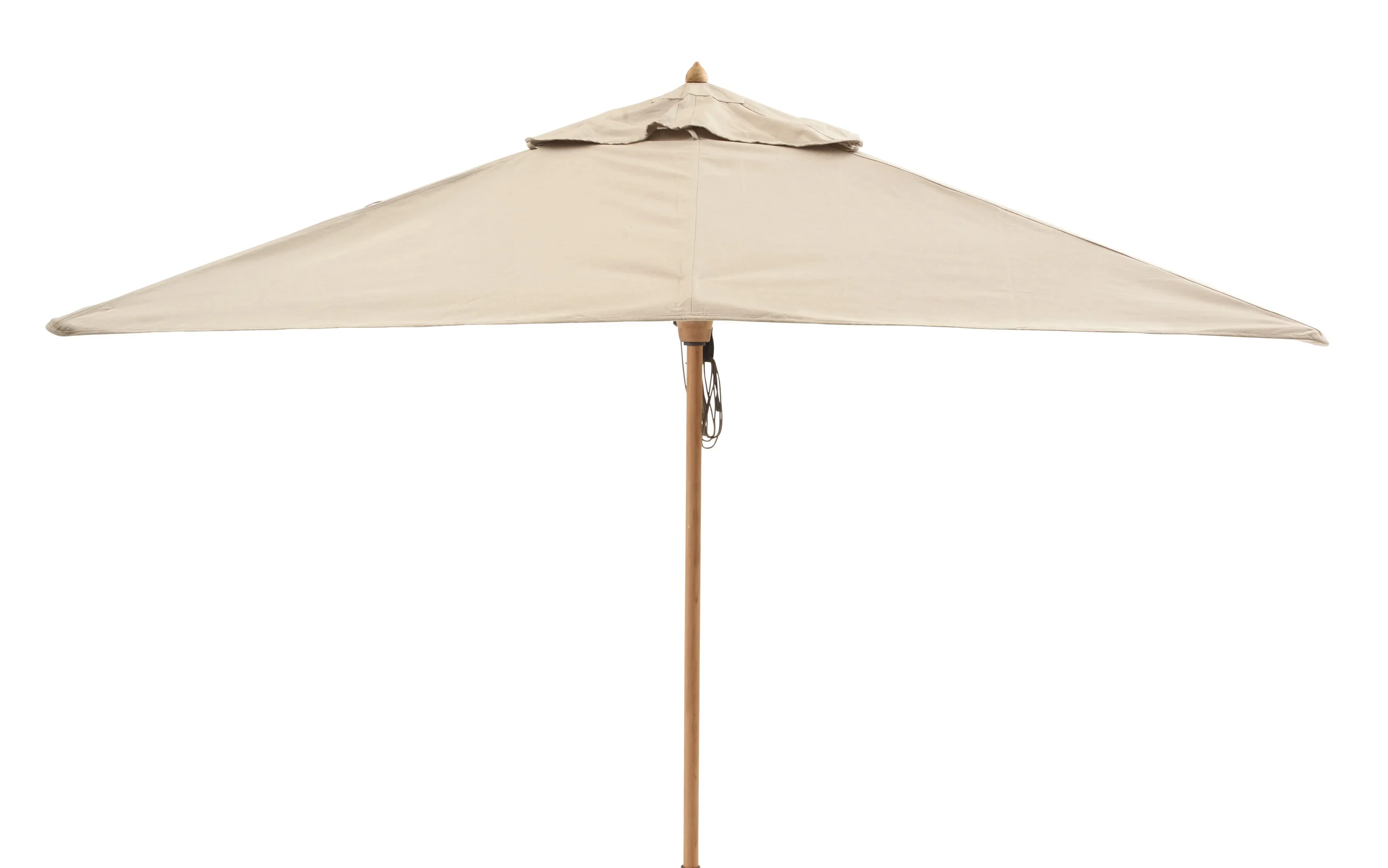 Solpuri Aton Sonnenschirm Teak Acryl Platinum