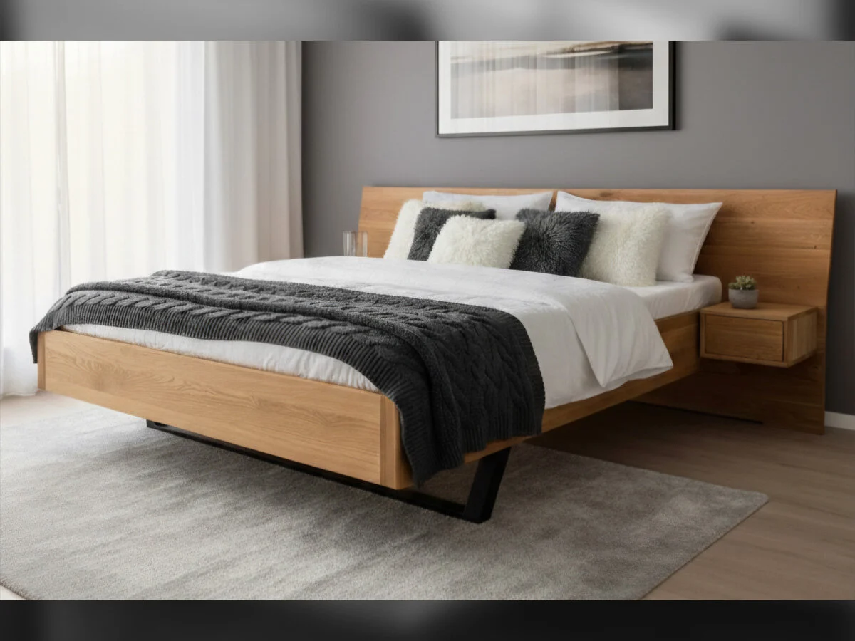 BedBox Massivholzbett Concept-Line 350 inkl. Nachttische