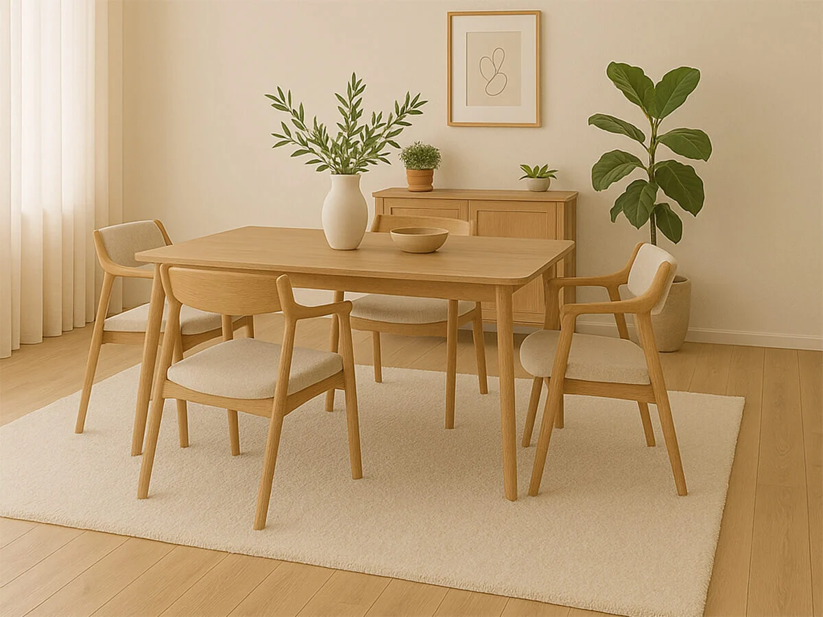 Berberteppich Natural 20/20 quadro - Berber-Dreams