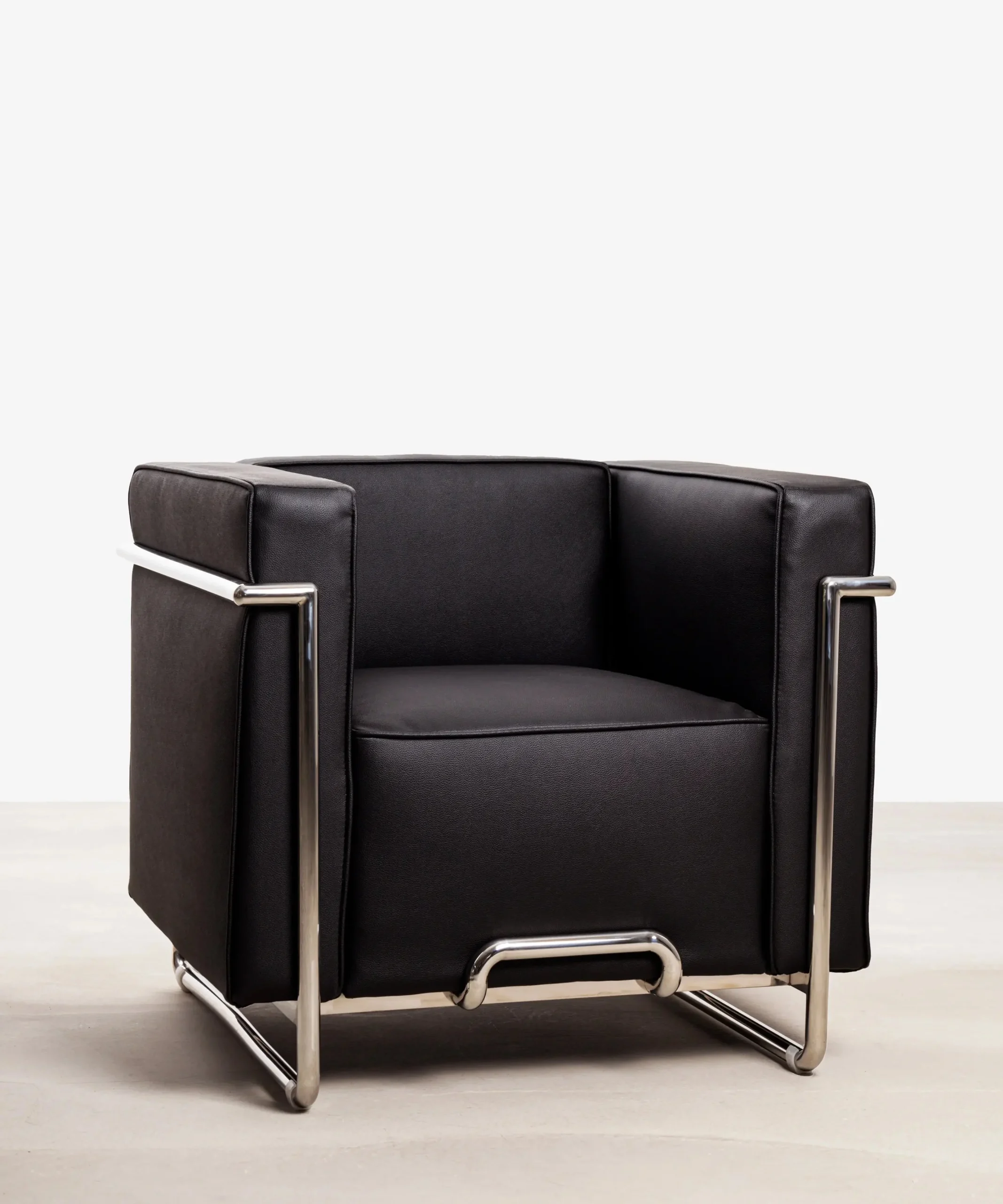 Sessel aus Kunstleder und Stahl Box - NORTHDECO