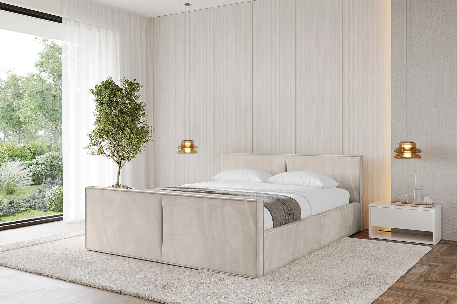 Polsterbett EMMI-Z-v1 Beige - Casablanca 2301 120x200 cm