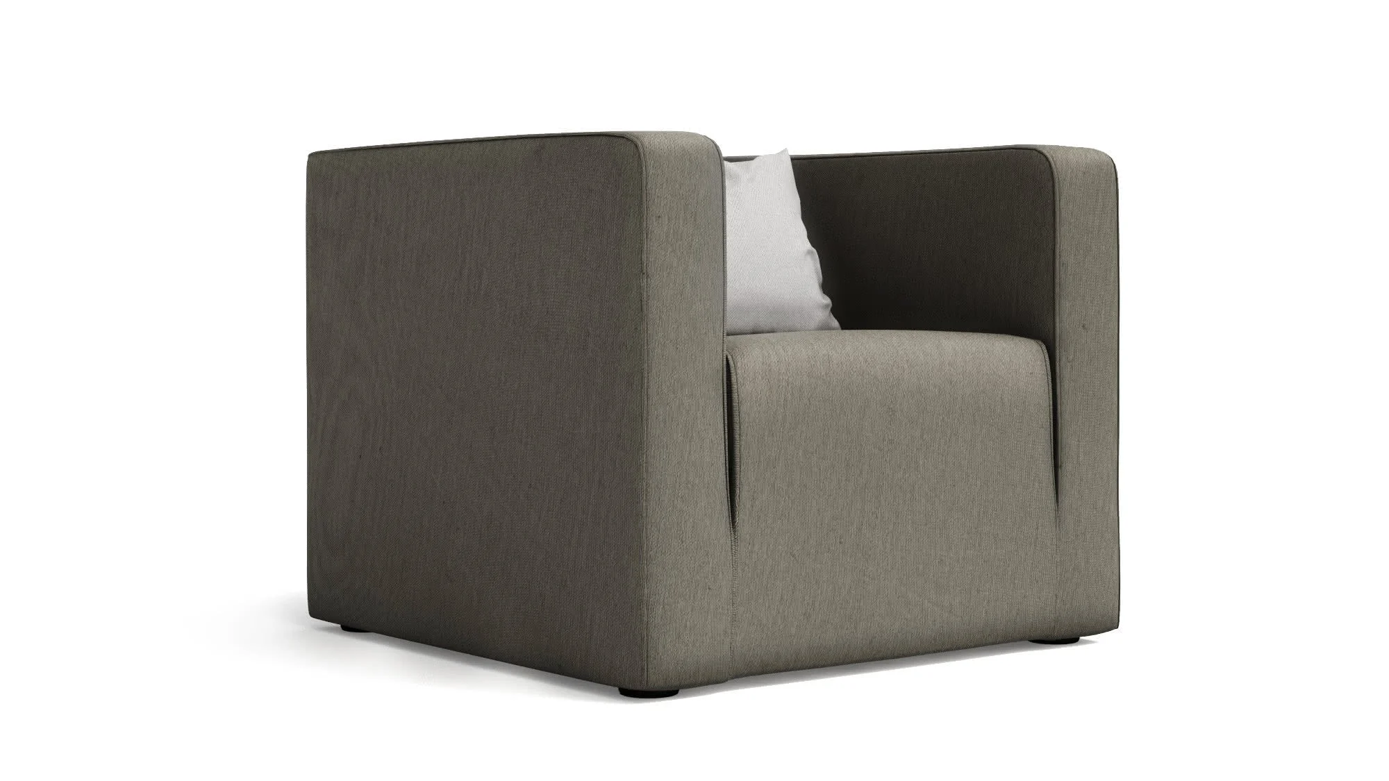 BLO armchair in fabric or leather - Musa Home Design