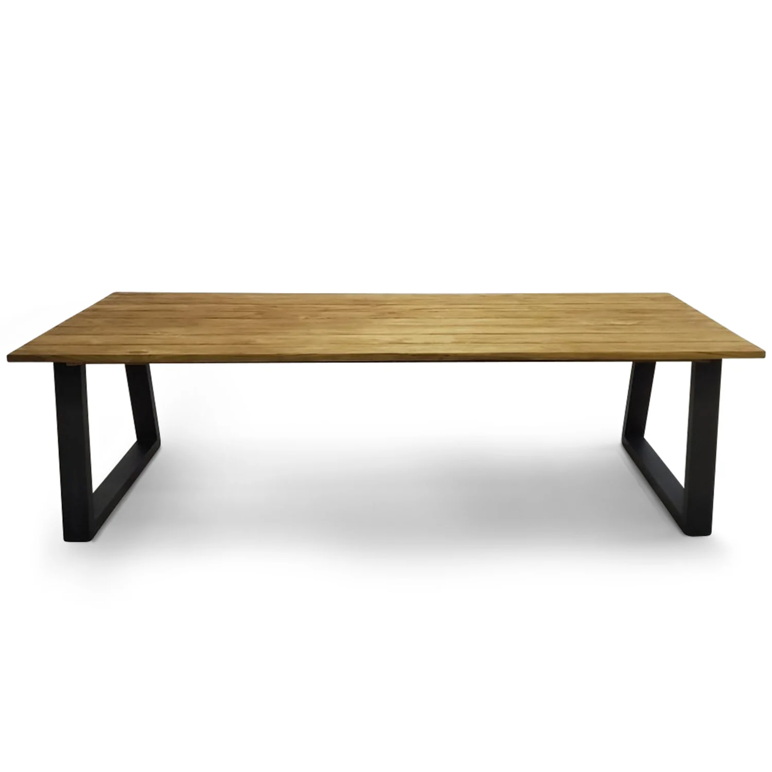 CLEMENTO Darlington Gartentisch 260x100 cm Aluminium/Teak Anthrazit