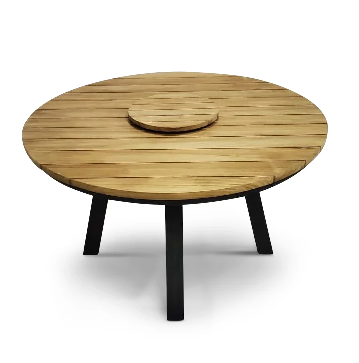 CLEMENTO Drehteller Lazy Susan Ø 40x5 cm Teak