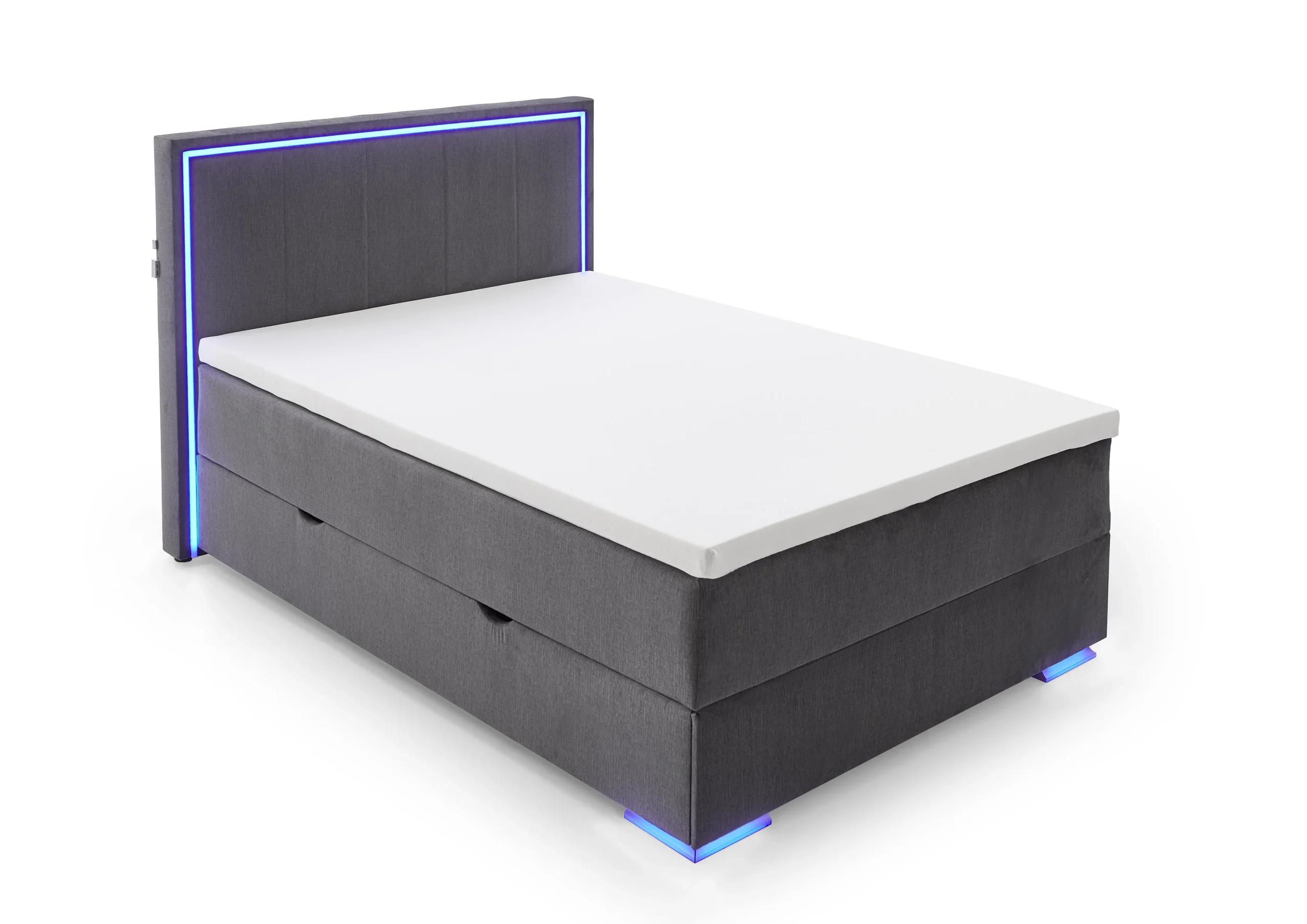 Meise Möbel Colorado II Boxspringbett inkl. Bettkasten mit Bonnellfederkernbox Stoffbezug