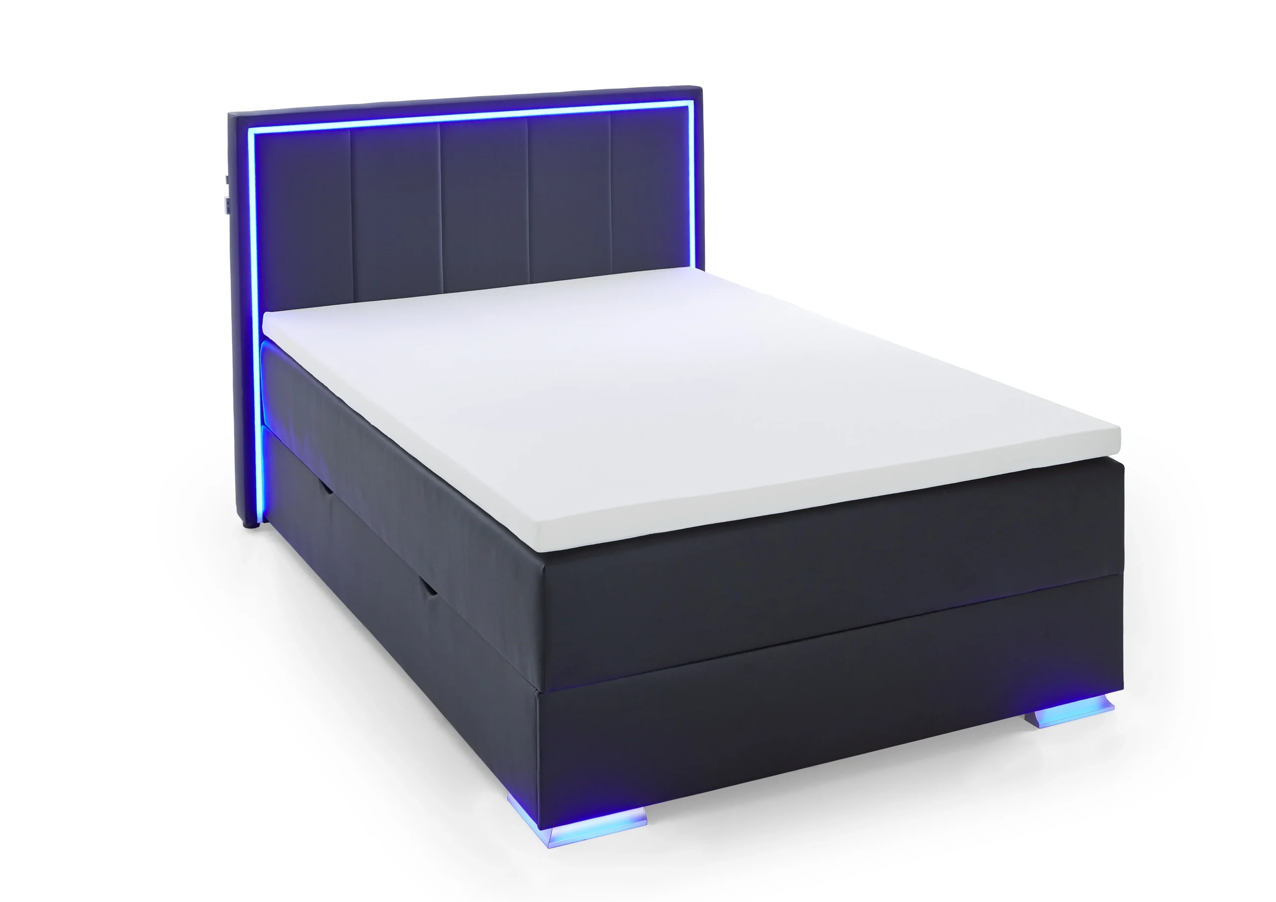 Meise Möbel Colorado II Boxspringbett inkl. Bettkasten mit Bonnellfederkernbox Kunstleder