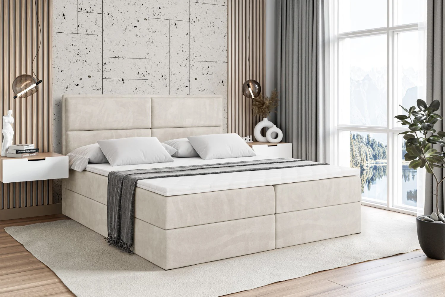 Boxbett AURA Beige - Casablanca 2301 120x200 cm