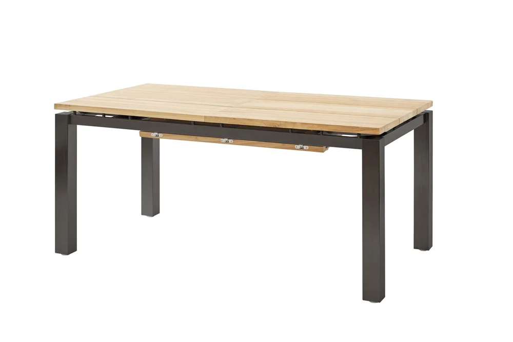 Diamond Garden Porto Ausziehtisch Edelstahl/Recycled Teak
