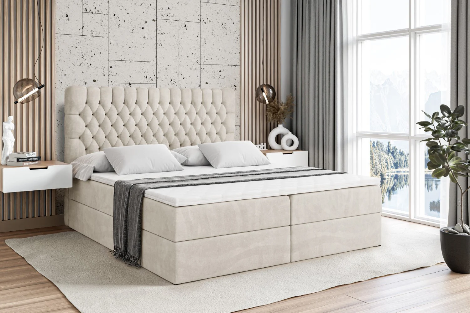 Boxbett SERENE Beige - Casablanca 2301 120x200 cm