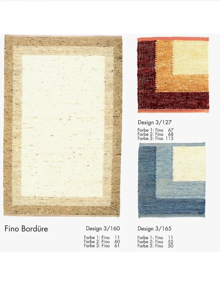 Paulig Fino Bordüre Design 3 Handwebteppich
