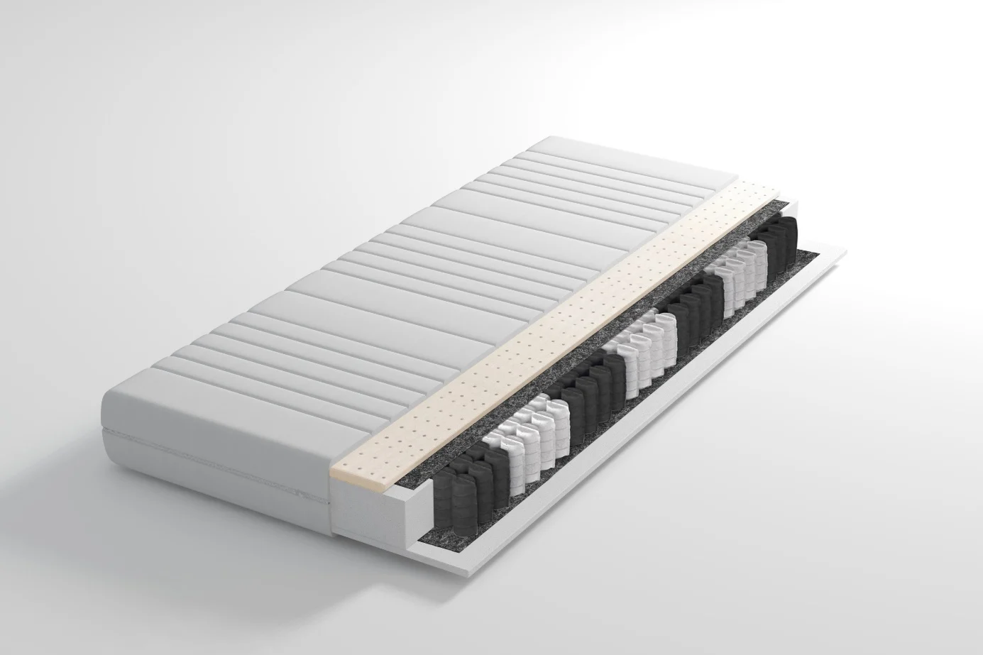 Matratze exclusive Federkernmatratze 80-180 cm x 200cm „Sleepoo LATTE“ 20cm
