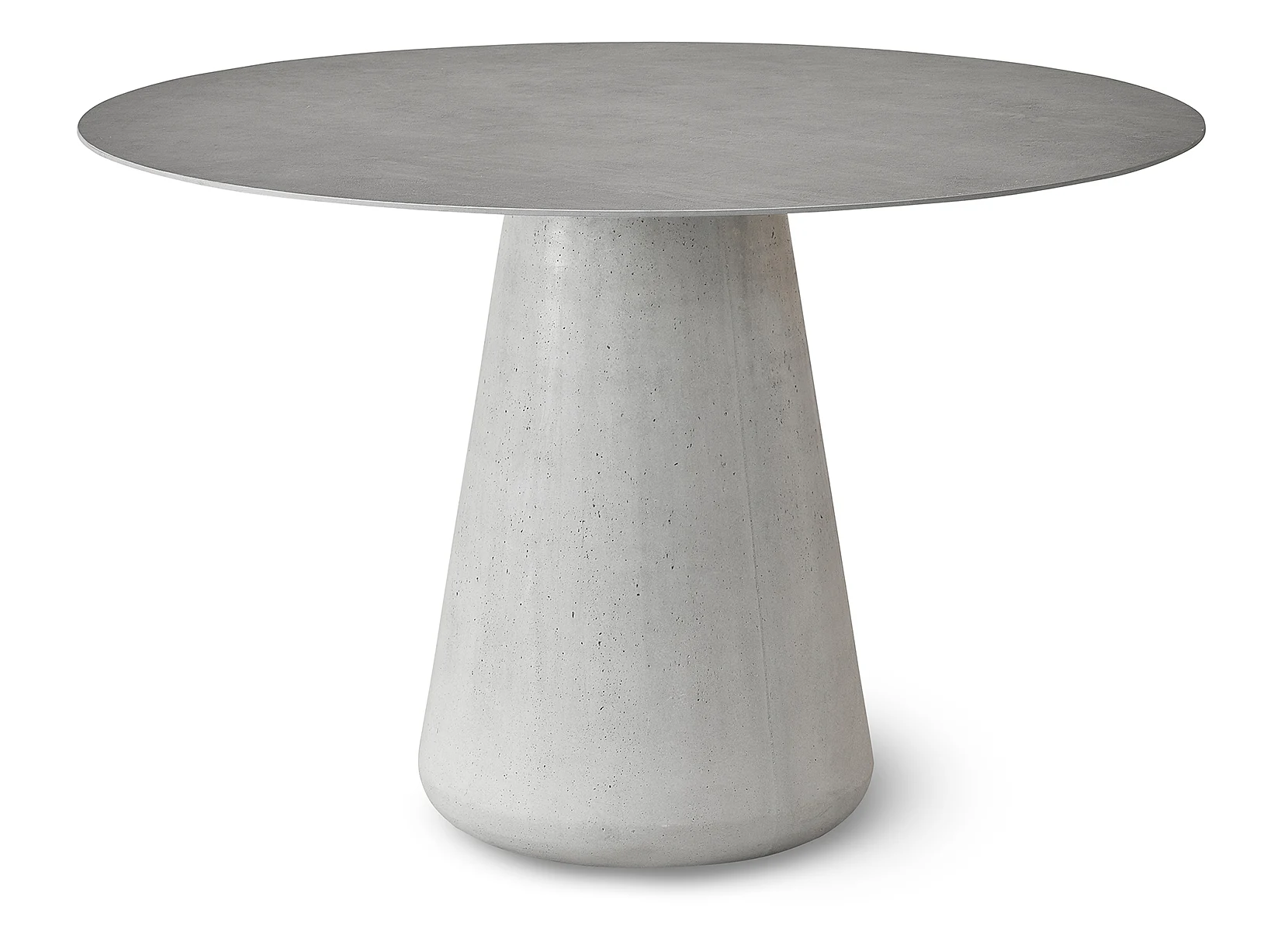 Solpuri Queen Dining Tisch Beton/Aluminium/Keramik Travertin Ivory-Cream rund
