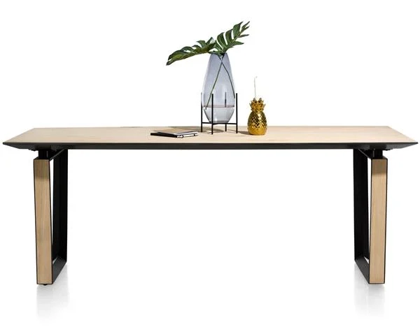 XOOON Darwin Esszimmertisch Eiche/Metall Natur/Black