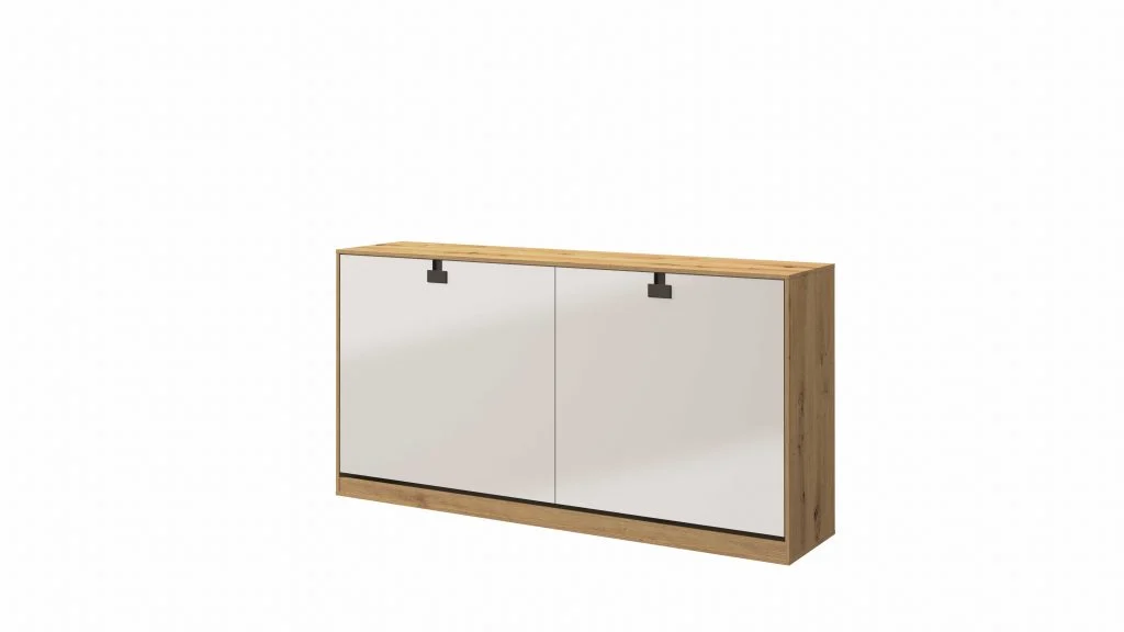 Schrankbett 90×200 Horizontal Wandklappbett INDEX 20 mit Matratze H2/H3