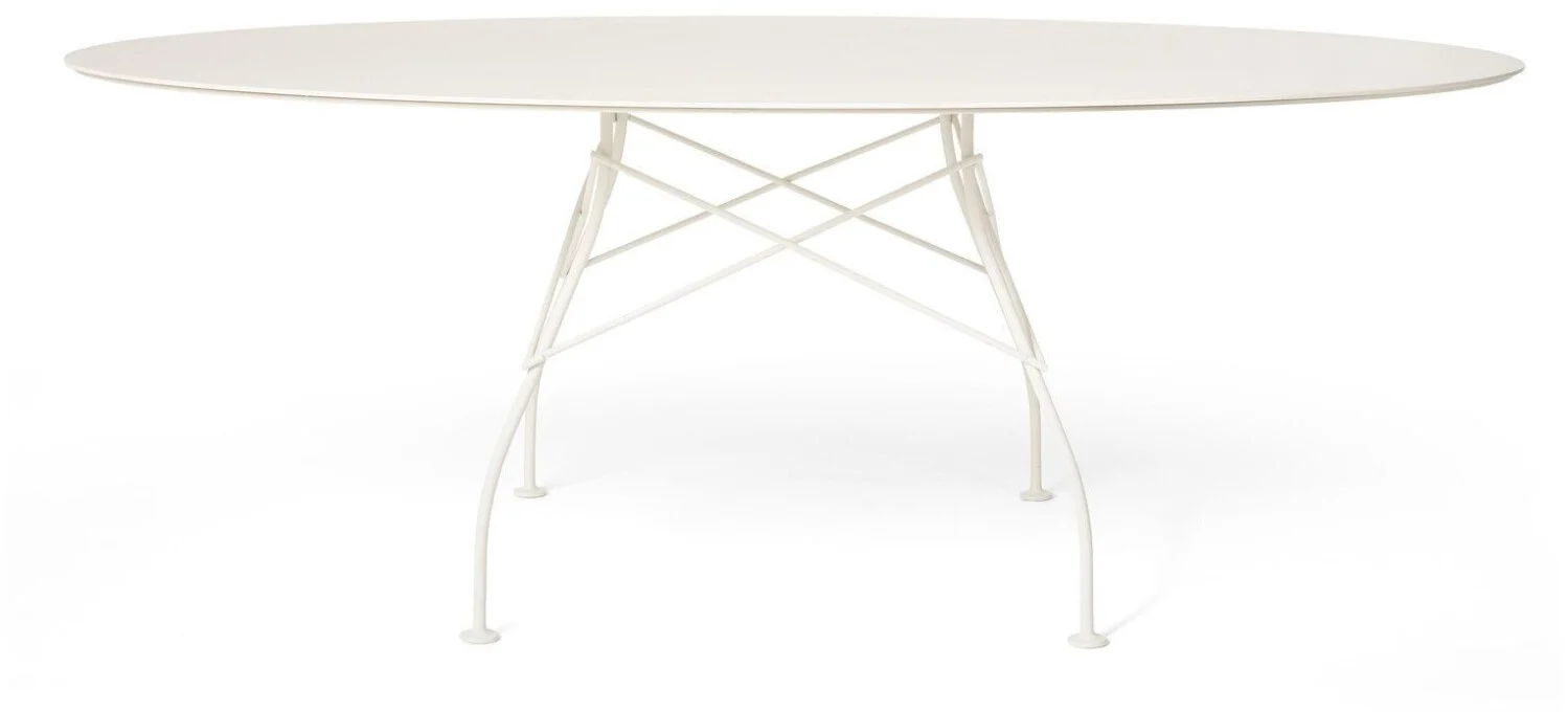 Kartell Glossy Gartentisch Stahl/Stein