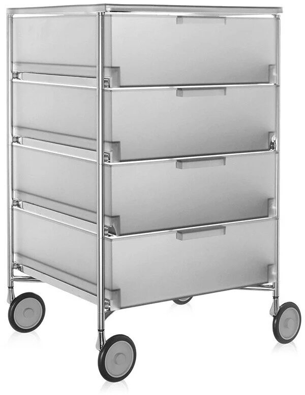 Kartell Mobil Aufbewahrungsschrank Stahl/Verchromt