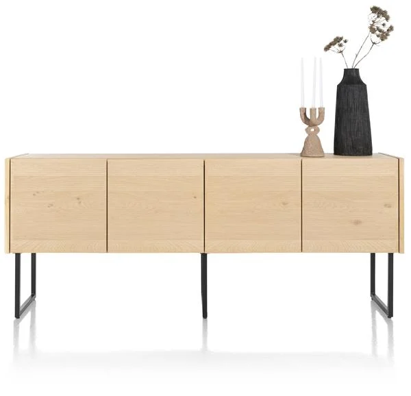 XOOON Carving Sideboard Eichenfurnier/Metallgestell