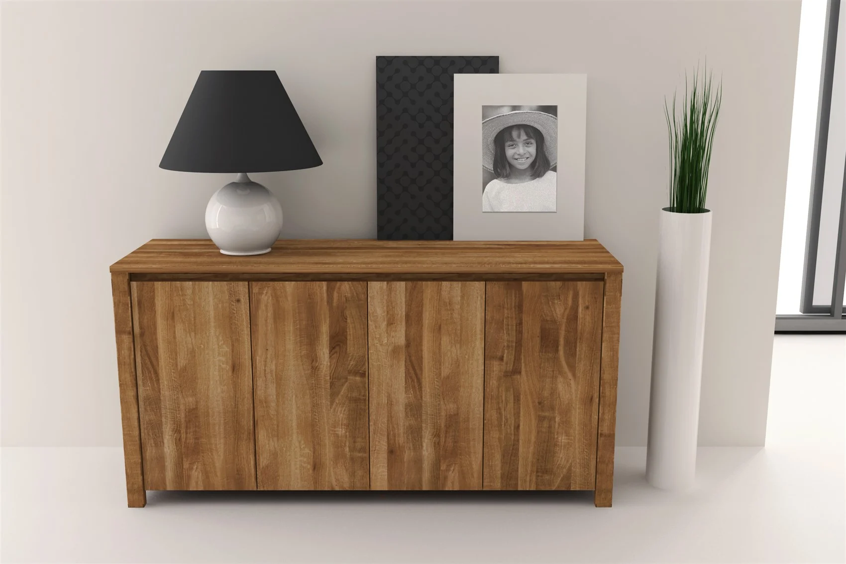 Sideboard Kommode MAISON Eiche massiv 150x77x45 cm - Fun Möbel