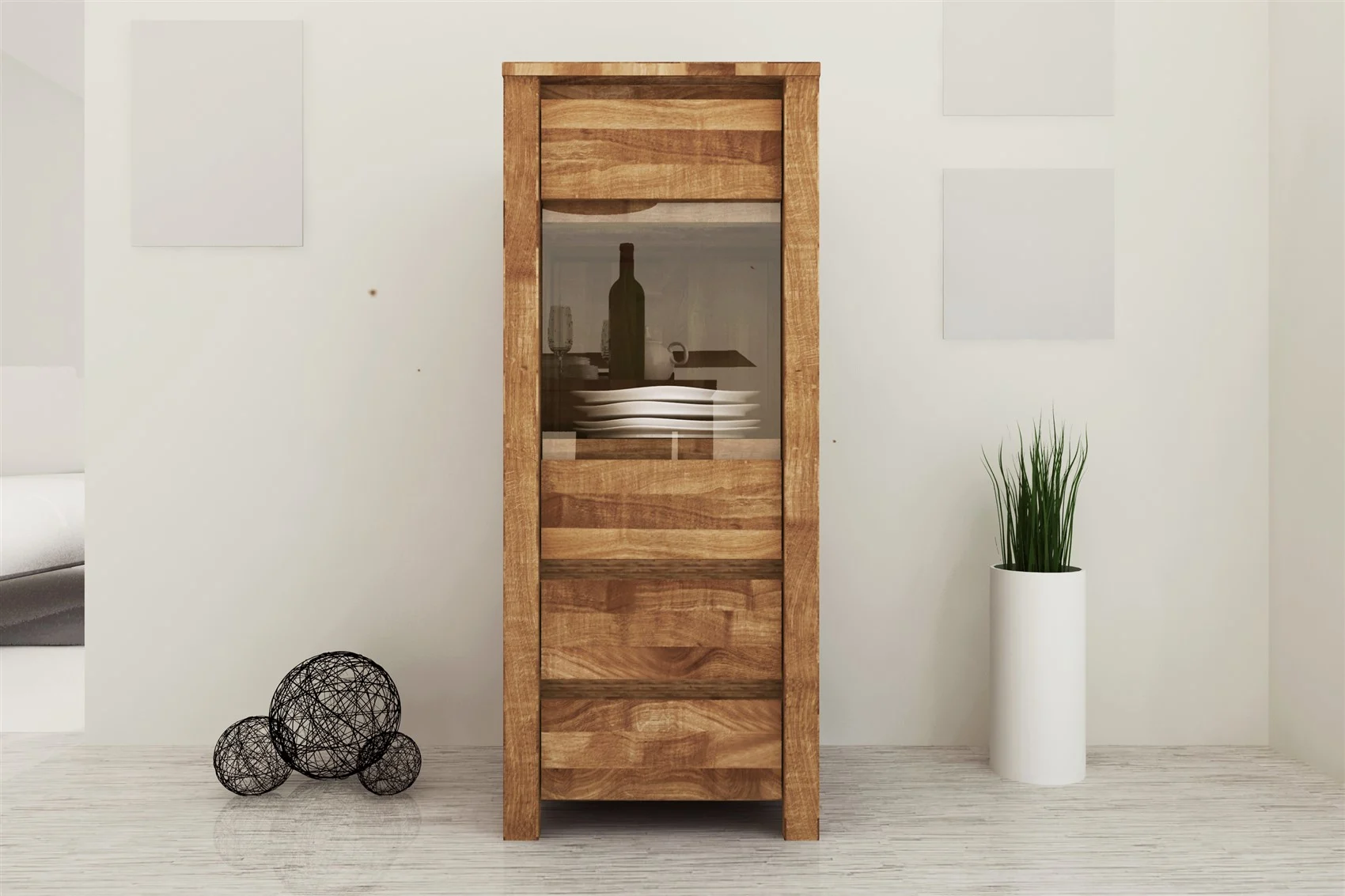 Anrichte Kommode MAISON Eiche massiv 45x112x45 cm - Fun Möbel