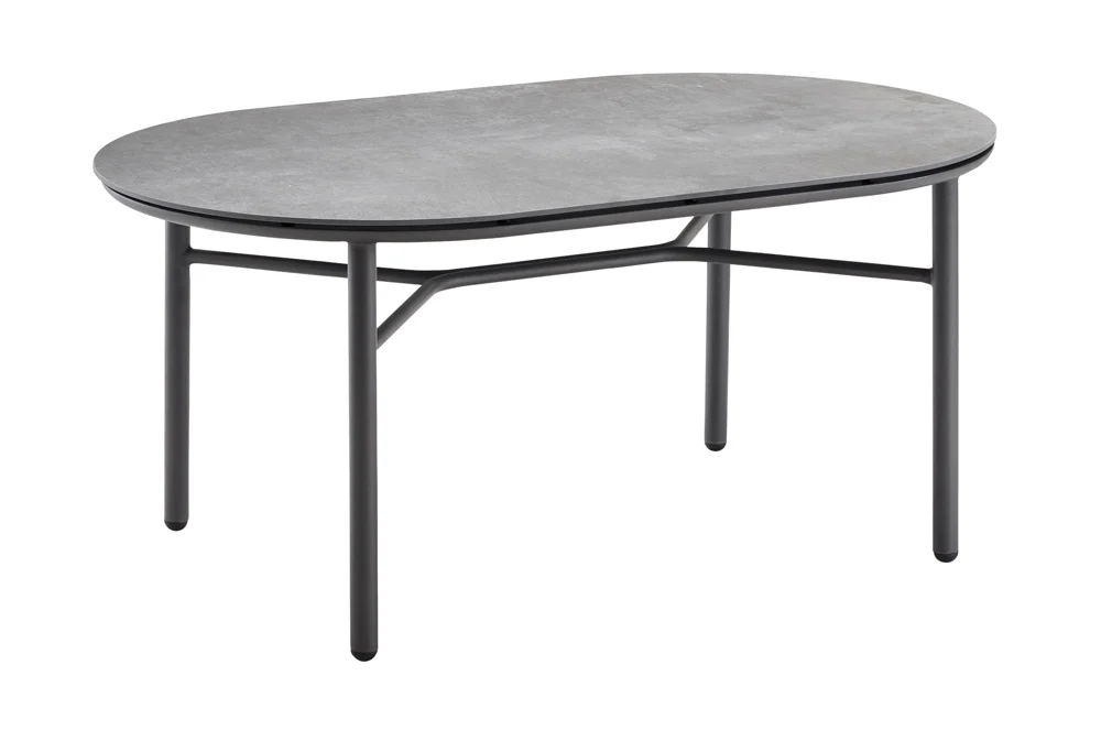 Solpuri Loop Beistelltisch Aluminium/Anthracite Ø100x60 cm