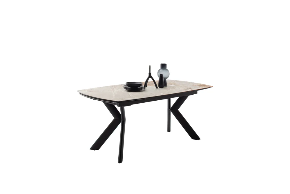 MCA Ossana Auszugtisch Metall/Keramik 180x100(200) cm