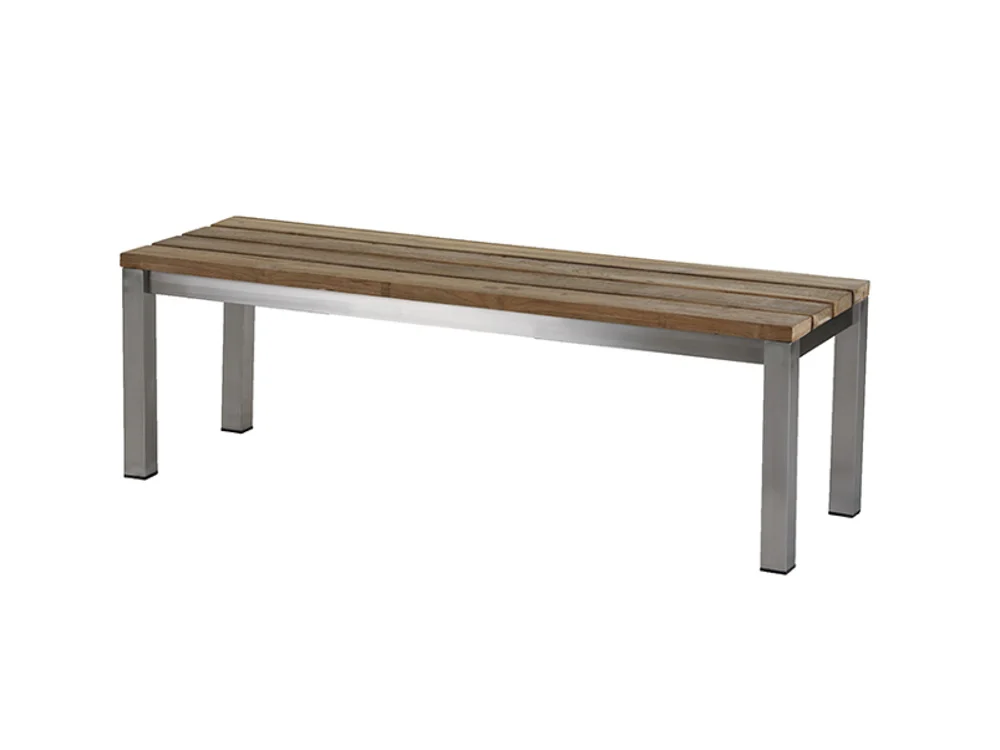 Diamond Garden Piero Bank Edelstahl/Recycled Teak
