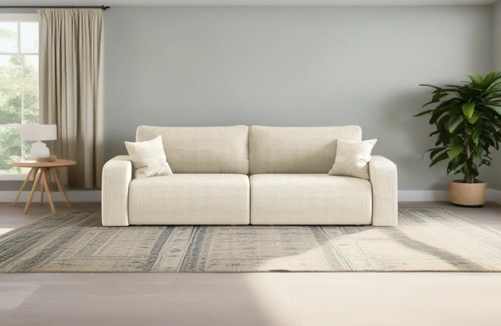 Schlafsofa MILANO und Bettkasten Stoff Poso