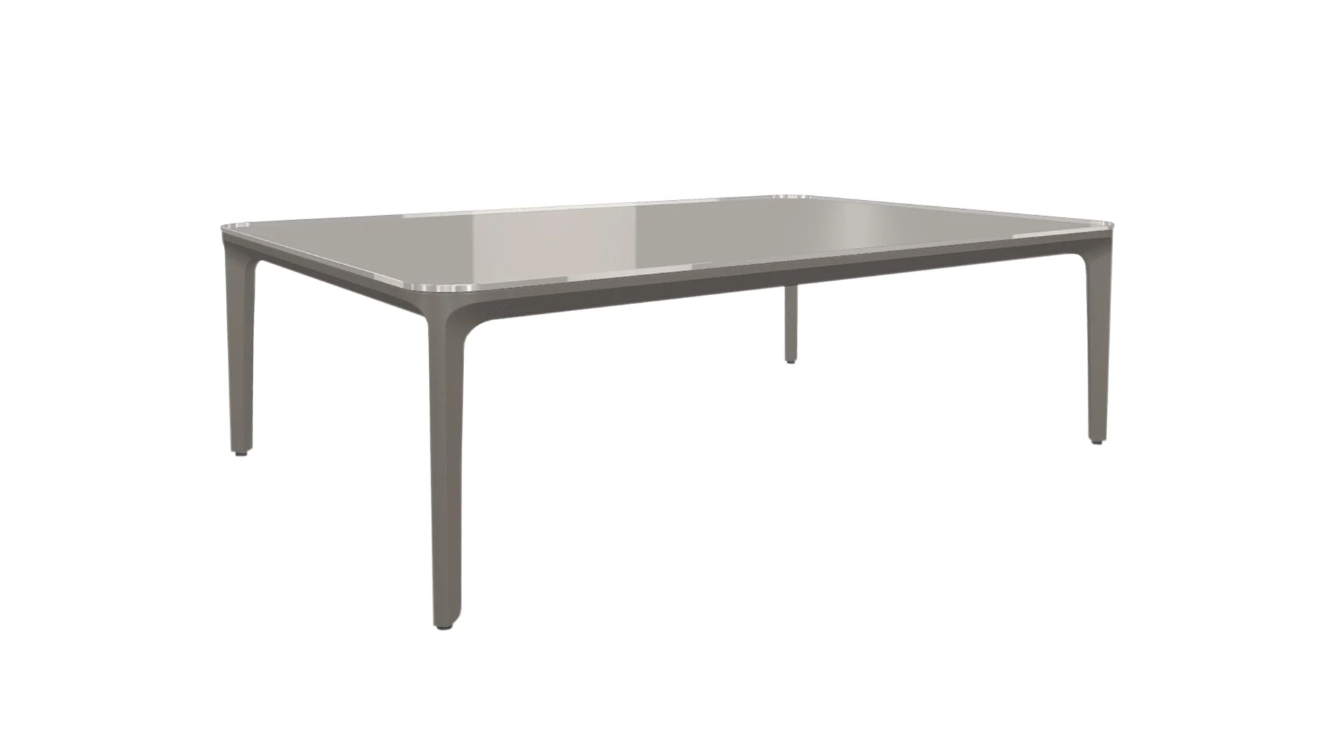 Slim coffee table rectangular H. 37 - Sovet