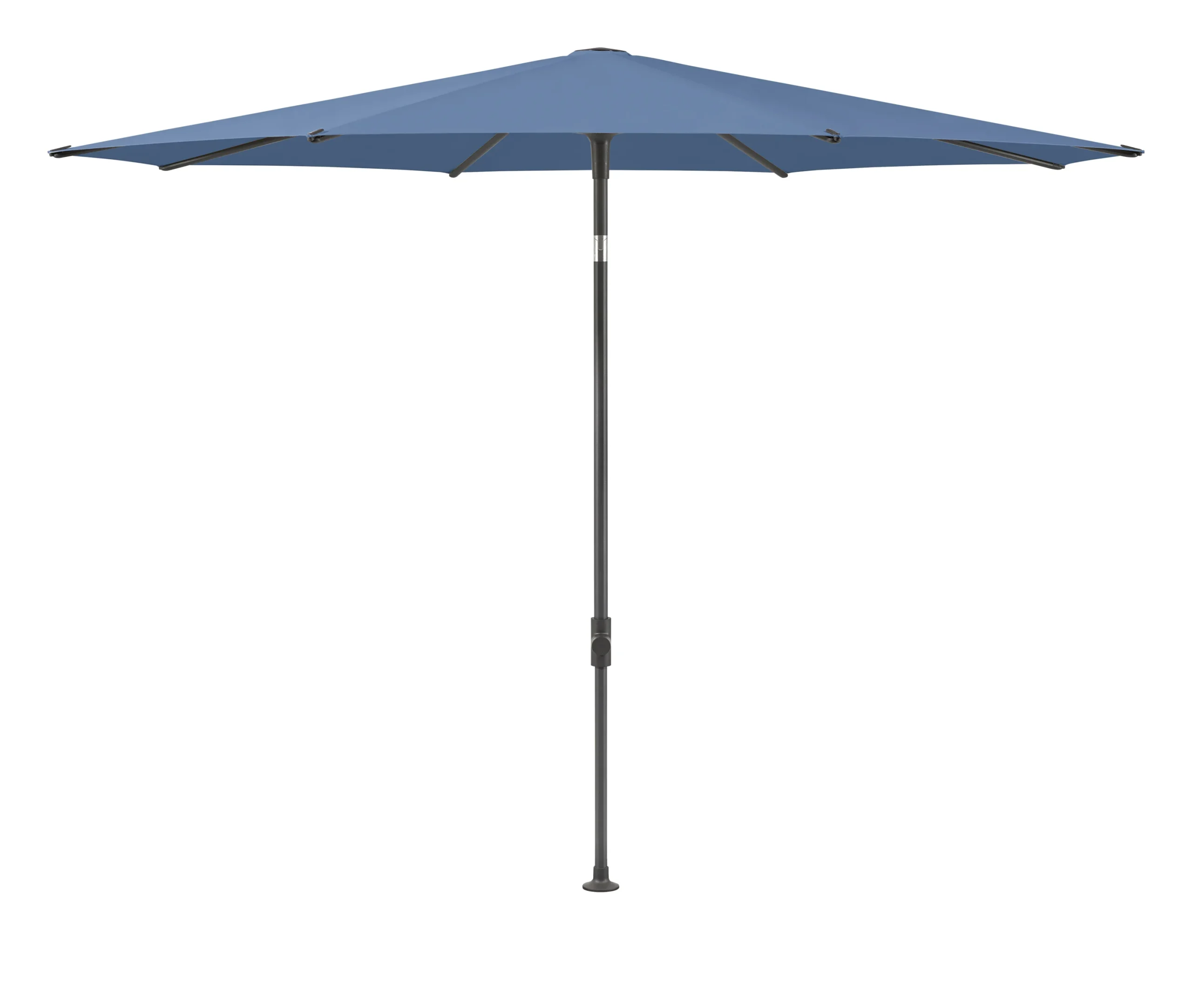 Glatz Smart Sonnenschirm Ø220cm 8-teilig Stoffklasse 4 Anthrazit