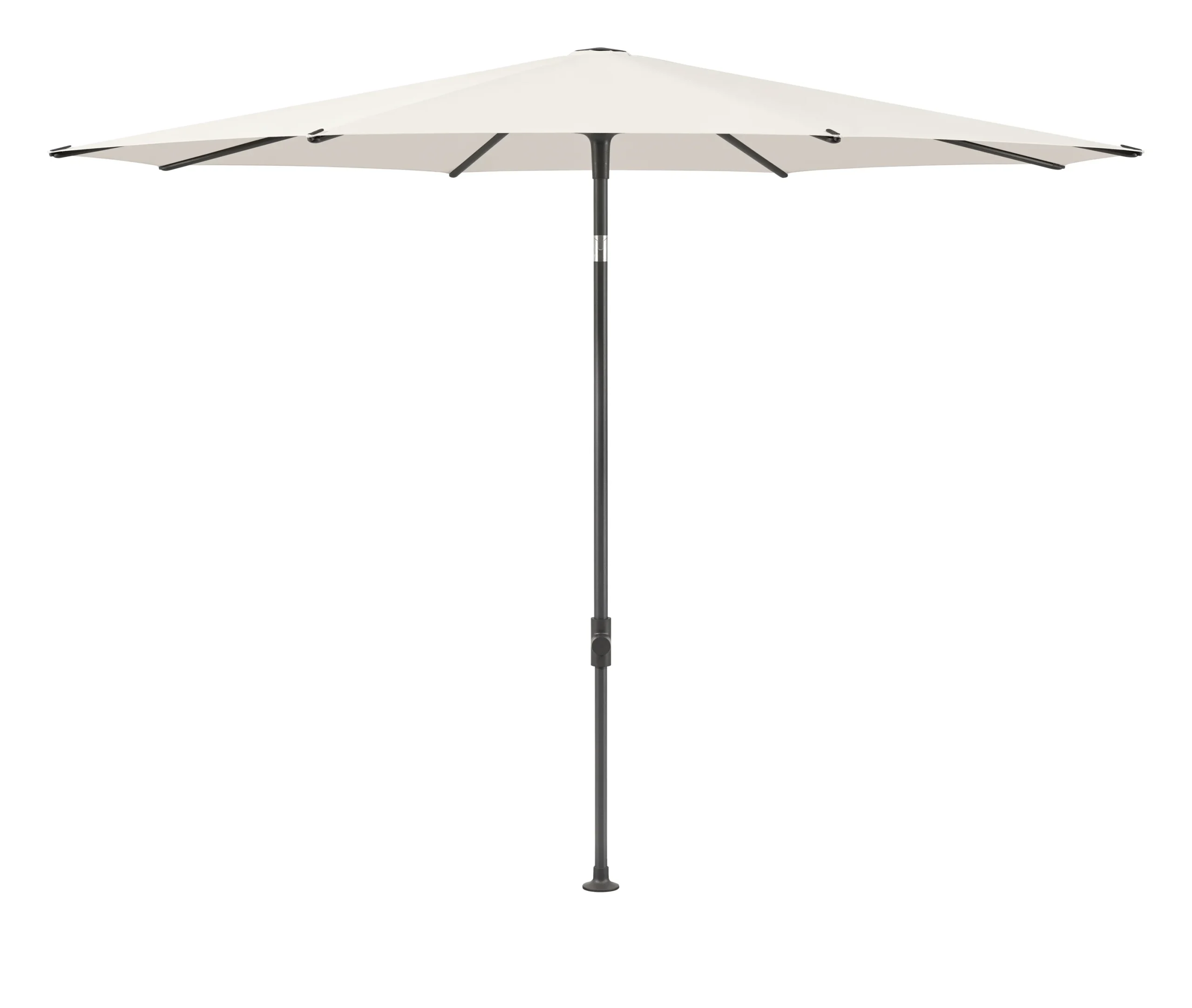 Glatz Smart Sonnenschirm Ø200cm 6-teilig Stoffklasse 4 Anthrazit