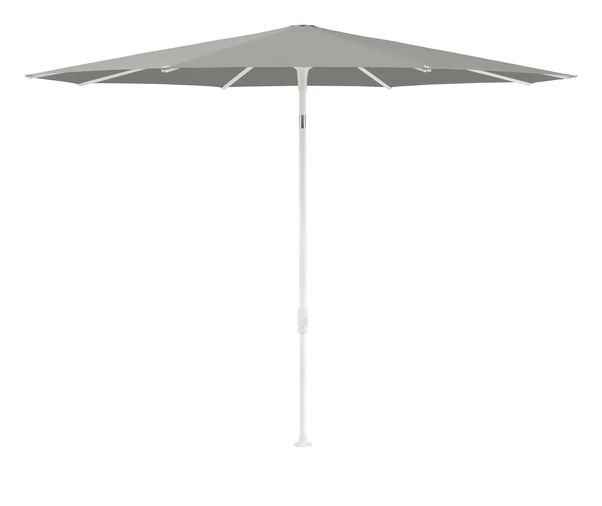 Glatz Smart Sonnenschirm Ø250cm 8-teilig Stoffklasse 4 Weiß