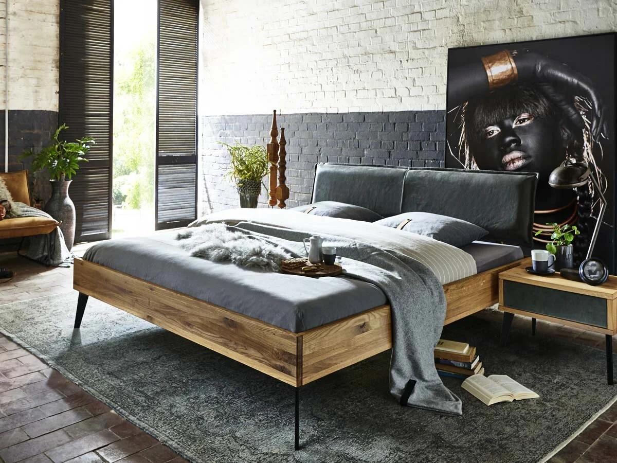 Tjørnbo Modern Sleep Massivholzbett Slim